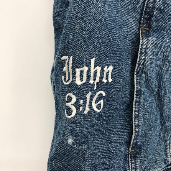 Harley-Davidson Blue & Yellow Classic Denim Vest | Made in USA - Picture 5 of 8